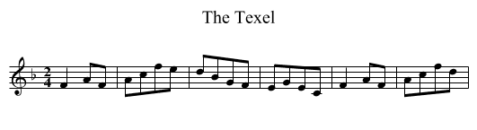 Texel, The - staff notation