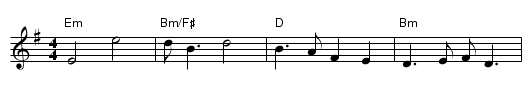 Tha Mi Sgith (I'm So Tired) - staff notation