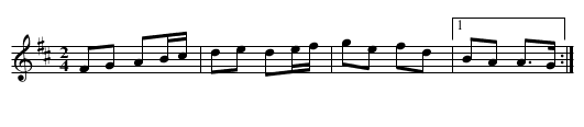 Thady Regan - staff notation