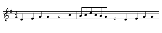 Thamama Hulla - staff notation