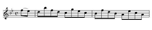 Thames Hornpipe - staff notation