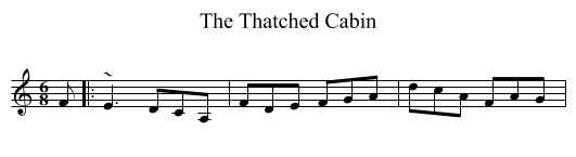 Thatched Cabin, The  - staff notation