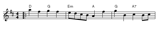 The 29th of May - staff notation