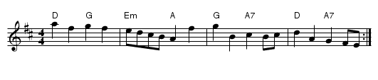 The 29th of May - staff notation