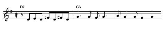 The 50's Frolic - staff notation