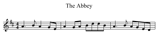 The Abbey - staff notation