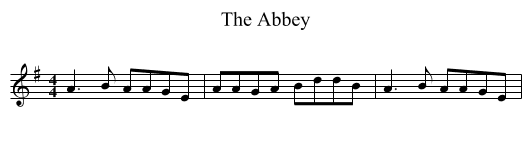 The Abbey - staff notation