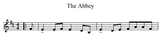 The Abbey - staff notation