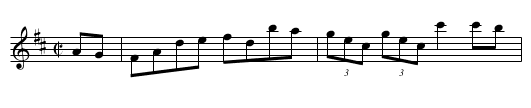 The Acrobat - staff notation