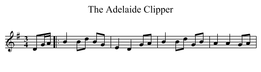 The Adelaide Clipper - staff notation