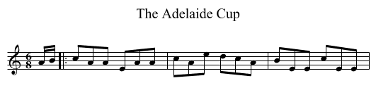 The Adelaide Cup - staff notation