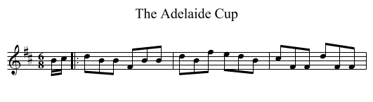 The Adelaide Cup - staff notation