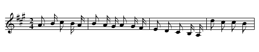 The Adieu - staff notation