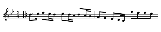 The Adieu - staff notation