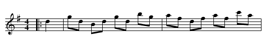 The Admiral's Hornpipe - staff notation