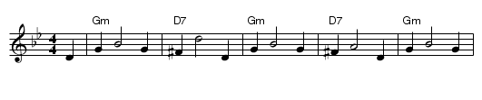 The Alderman's Hat - staff notation