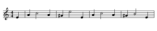 The Alderman's Hat - staff notation