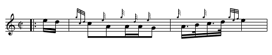The Alma - staff notation
