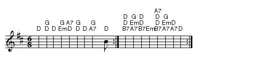 The American Dwarf - staff notation