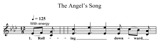 The Angel’s Song - staff notation