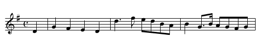 The Angler - staff notation