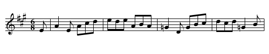 The Antrim Lasses - staff notation