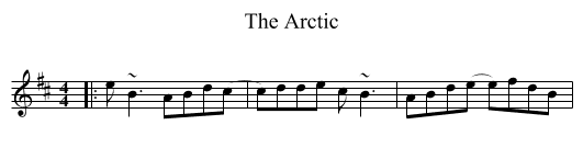 The Arctic - staff notation