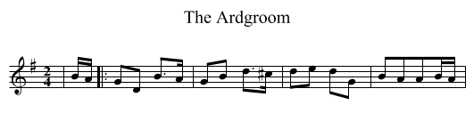 The Ardgroom - staff notation