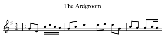 The Ardgroom - staff notation