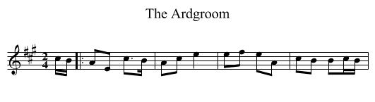 The Ardgroom - staff notation