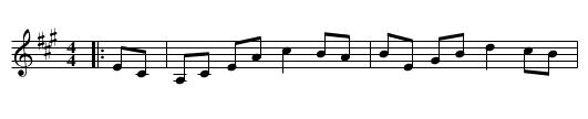 The Ariel Hornpipe - staff notation