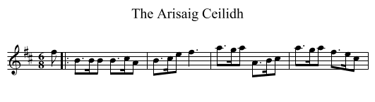The Arisaig Ceilidh - staff notation