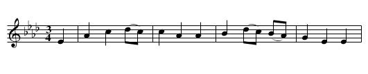 The Ash Grove - staff notation