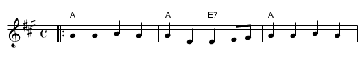 the Ashford Anniversary   (A) - staff notation