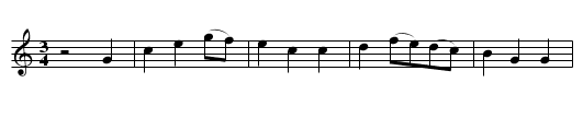 The Ashgrove - staff notation