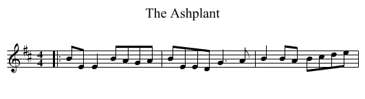 The Ashplant - staff notation