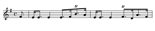 The Athol Cummers -- Strathspey - staff notation