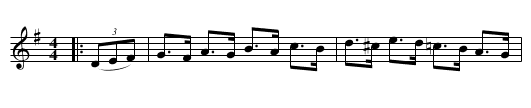 The Attwood Hornpipe - staff notation