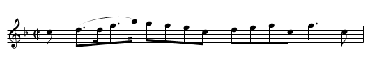 The Auld Criple Dow - staff notation