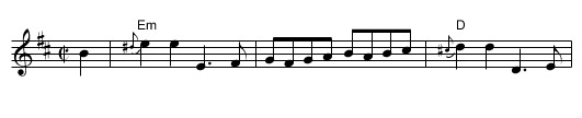 the Auld Grey Cat - staff notation