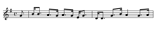 the AULD HOUSE - staff notation