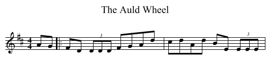 The Auld Wheel - staff notation