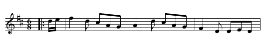 The Bag of Meal - staff notation