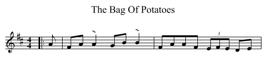 The Bag Of Potatoes - staff notation