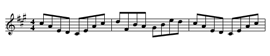 The Baker - staff notation