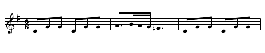 The Ball at the Hop - staff notation
