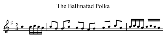 The Ballinafad Polka - staff notation