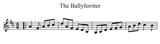 The Ballyferriter - staff notation