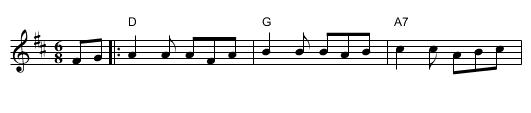 the Ballyfin Slide - staff notation