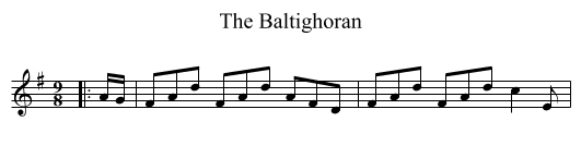The Baltighoran - staff notation